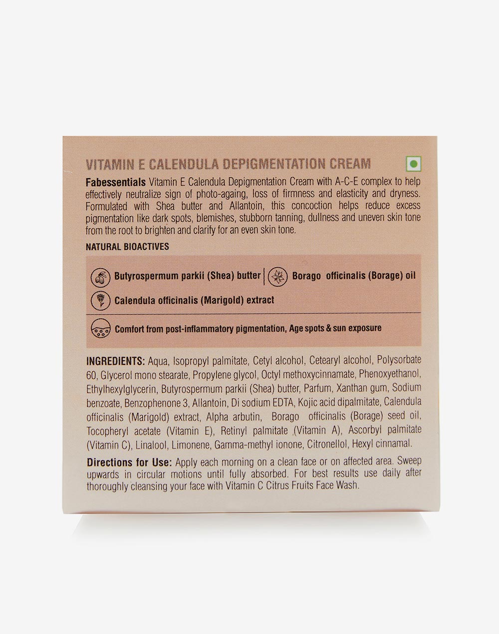 Fabessentials Vitamin E Calendula Depigmentation Cream - 50 gm