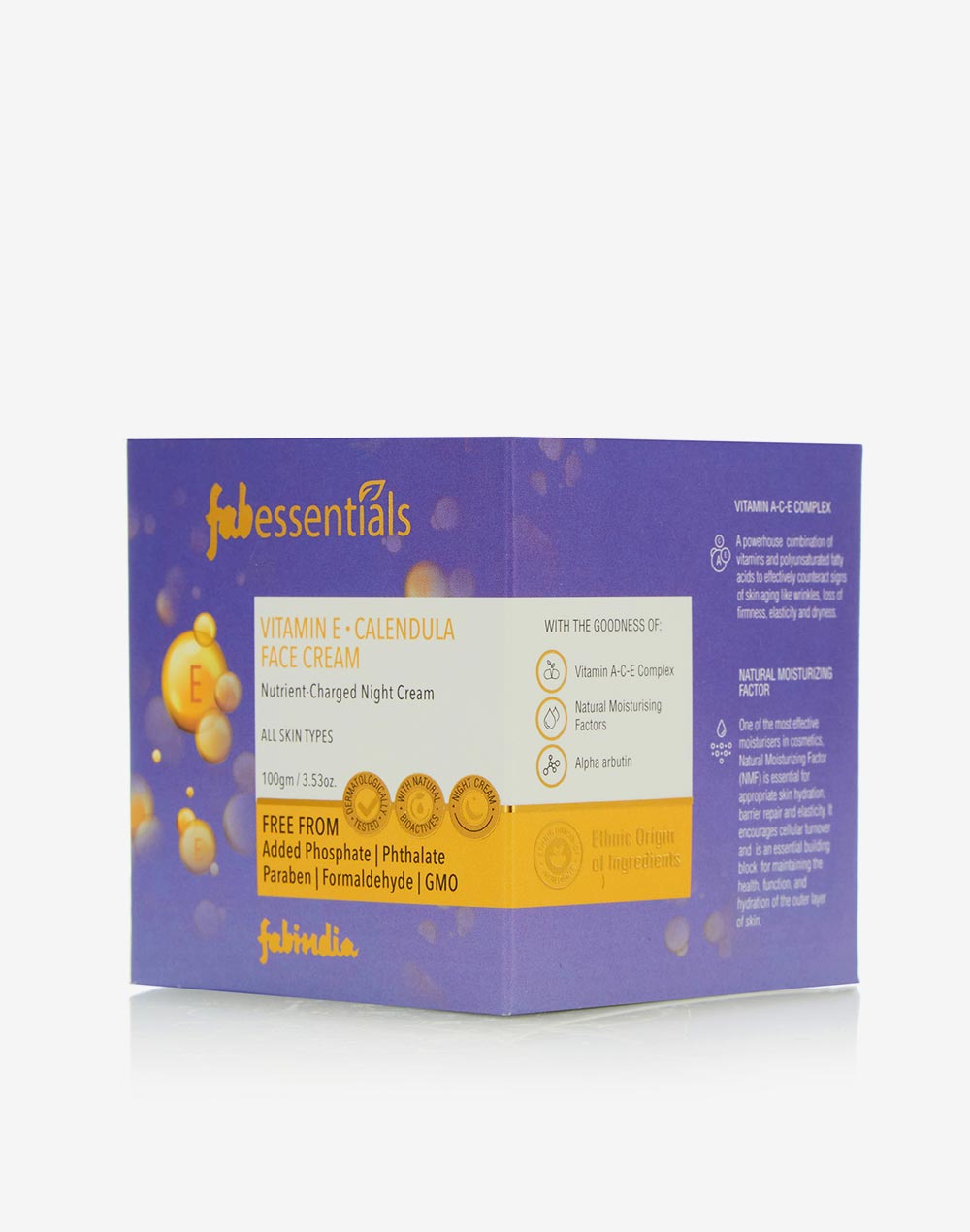 Fabessentials Vitamin E Calendula Face Cream - 50 gm