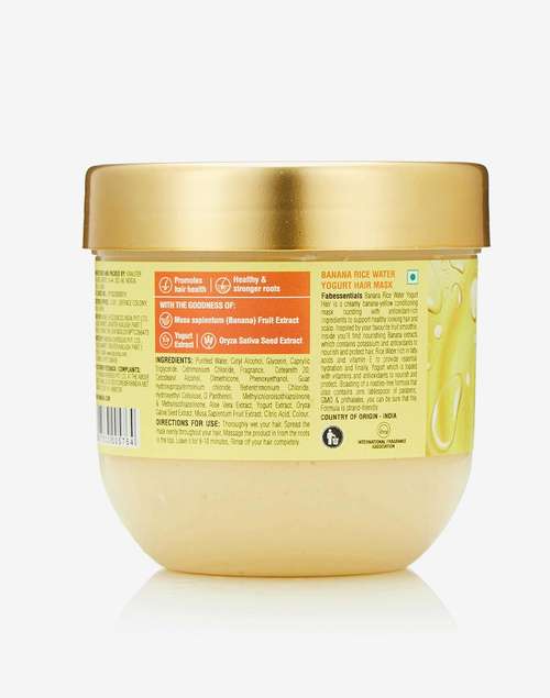 Fabessentials Banana Rice Water Yogurt Hair Mask -200 gm Fabessentials Banana Rice Water Yogurt Hair Mask -200 gm