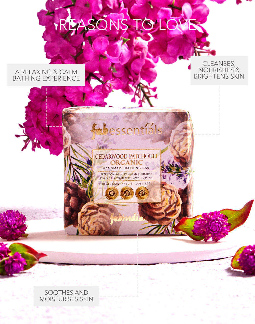 Fabessentials Cedarwood Patchouli Organic Handmade Bathing Bar Fabessentials Cedarwood Patchouli Organic Handmade Bathing Bar