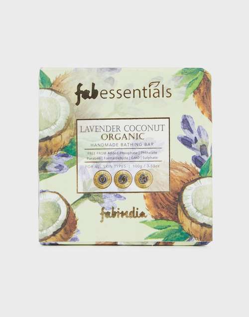 Fabessentials Lavender Coconut Organic Handmade Bathing Bar Fabessentials Lavender Coconut Organic Handmade Bathing Bar