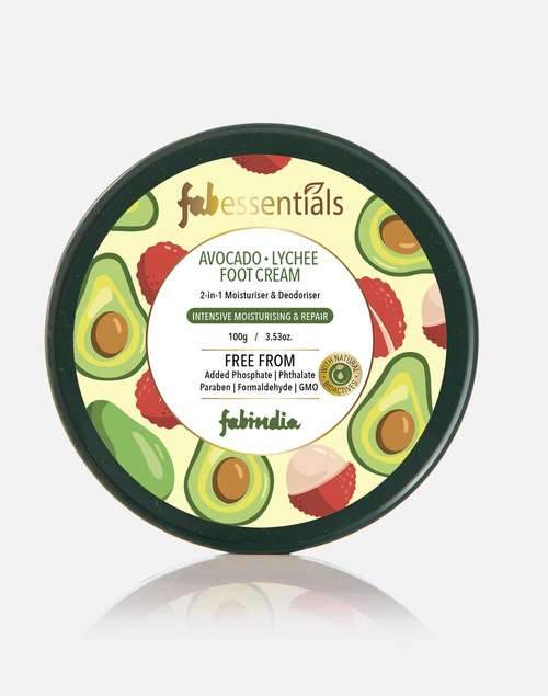 Fabessentials Avocado Lychee Foot Cream - 100 gm Fabessentials Avocado Lychee Foot Cream - 100 gm