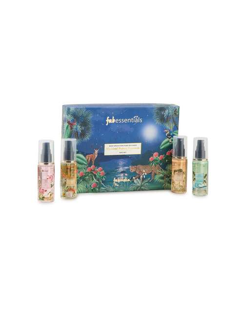 Fabessentails Mystical Forest Essence Body Spray Gift Set|Pack of 4 Fabessentails Mystical Forest Essence Body Spray Gift Set|Pack of 4