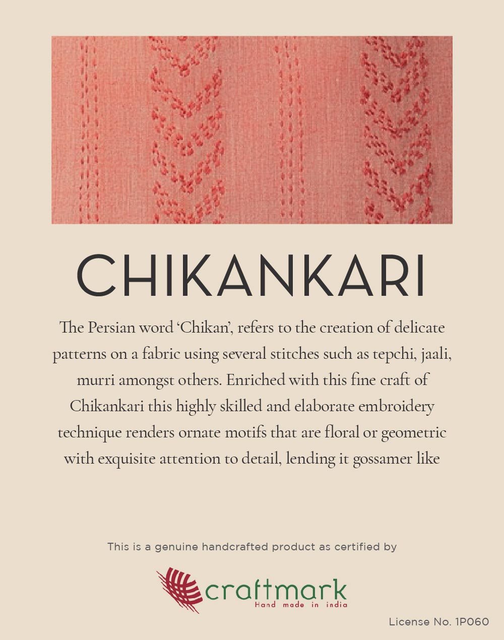 White Cotton Embroidered Chikankari Short Top